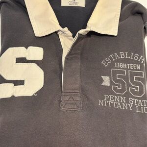 Vtg Banner ‘47 Penn State Varsity Rugby Shirt Gridiron Classic Mens XL